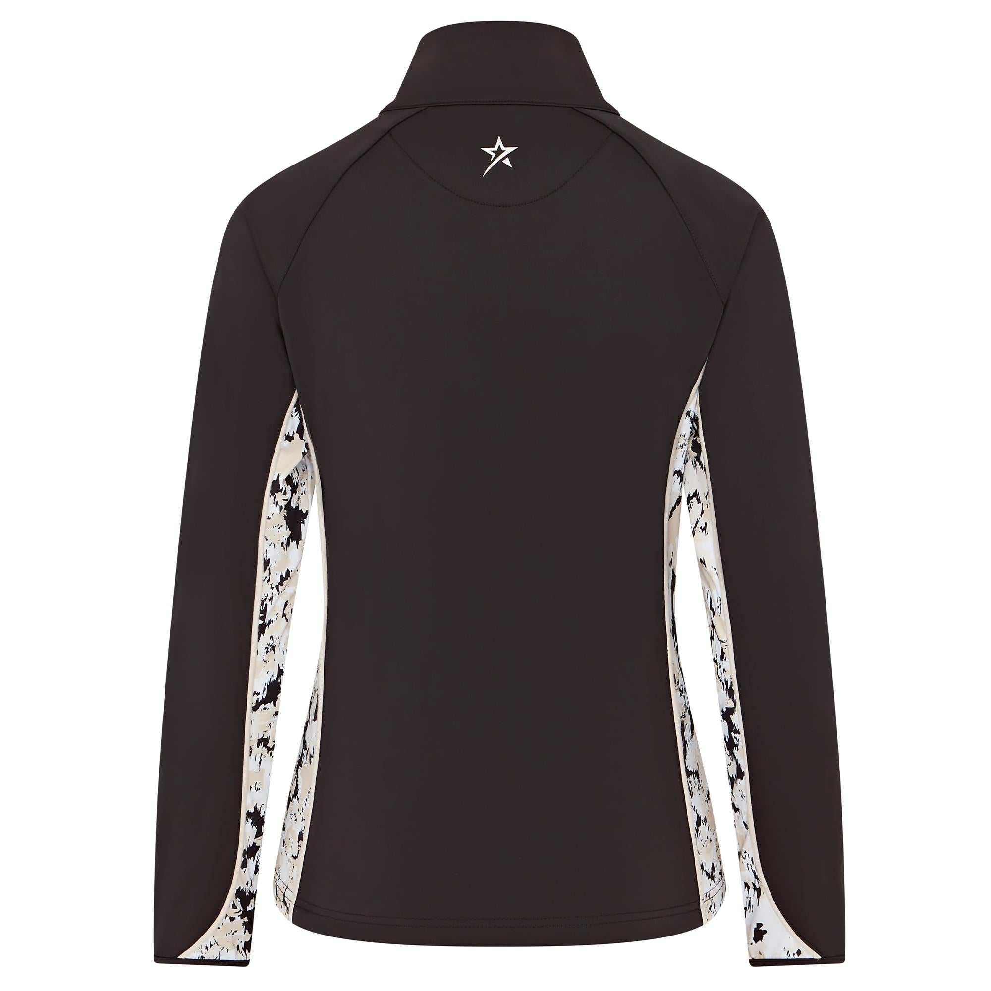 Swing Out Sister Maisy Ladies Golf Mid Layer Bleached Sand/Pearl Black